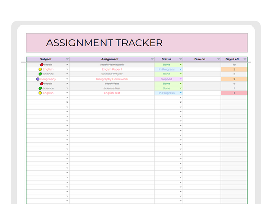 Assignment Tracker